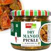 Add me Dry Mango Pickle, sukha aam ka achar very less Oil 300gm Glass pack view 1