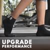 KUE Compression Ankle Socks For Men & Women, Improved Blood Circulation, Pain Relief, Daily Use, Running & Sports, Premium Fabric, Moisture Wicking, Ankle Length Socks, Black, S/M view 4