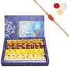 Ghasitaram Gifts Sweets - Mawa Barfis Box (800gms) with Rakhi view 1