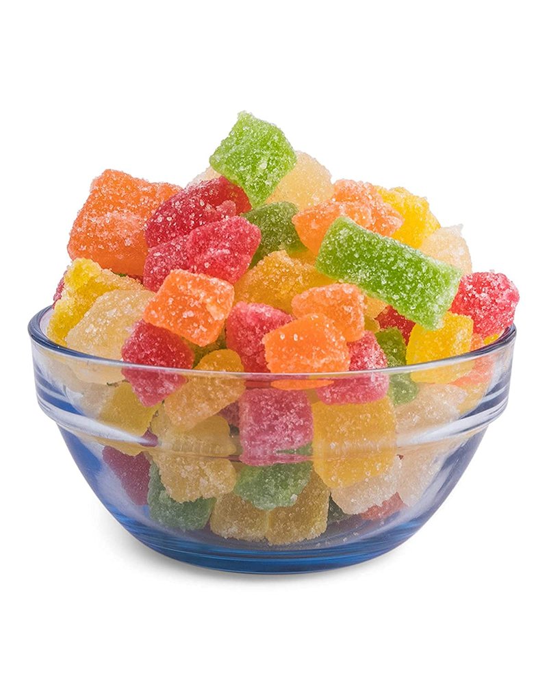 Mixed Fruit Jelly Candies, Sugar Coated Jelly Candy Bolls Total 50 Pcs (in 2 Pack)
