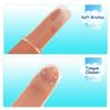 ding dong Finger Brush Tongue Cleaner for Baby with Case (Pink) view 3
