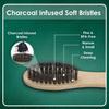 AGARO Bamboo Toothbrush for Adults, 4 pcs, Chorcoal Activated Soft Nylon Bristle with Bio-Degradable Natural Untreated Bamboo Wooden Handle view 2