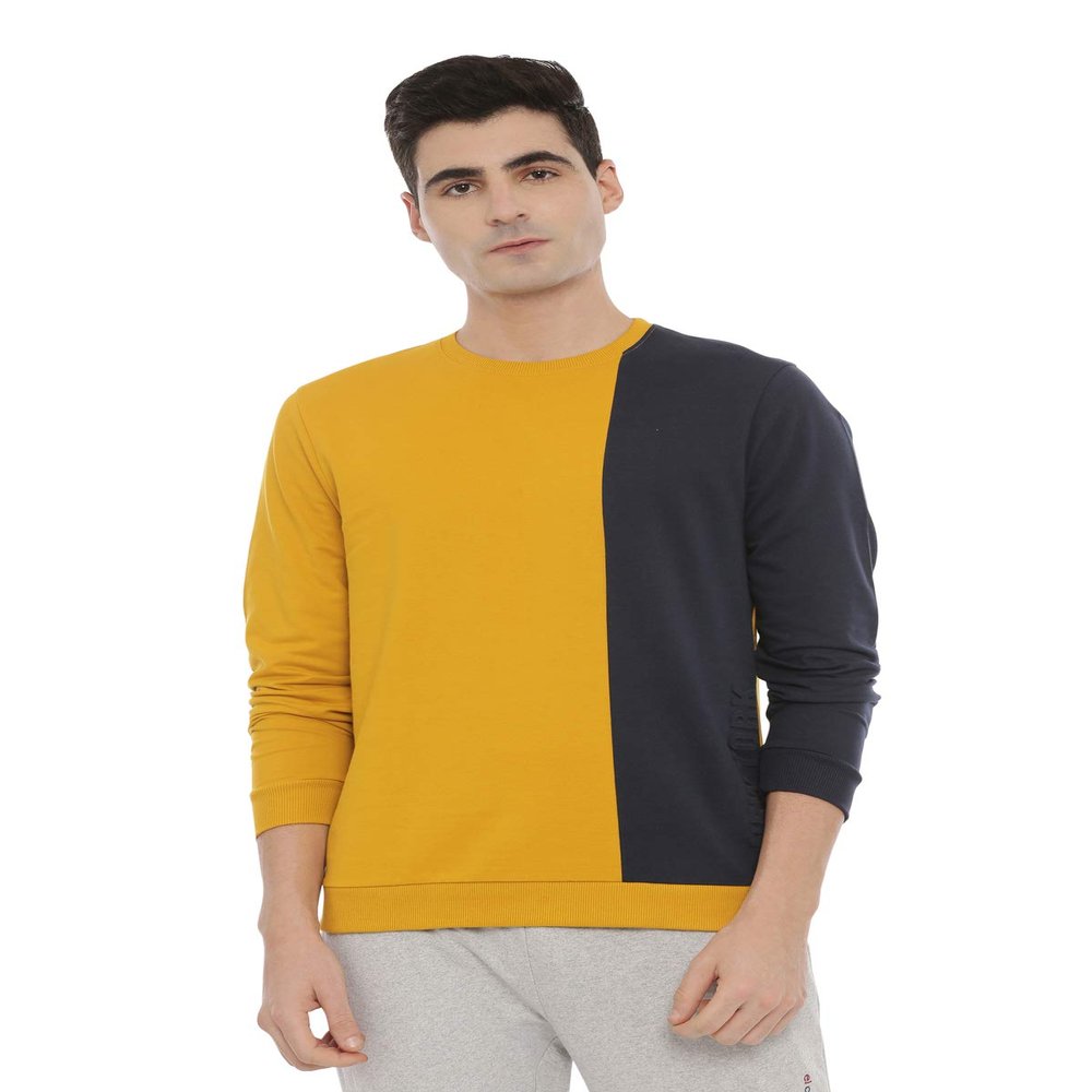 3PIN New York Embossing Print Sweatshirt for Men Yellow