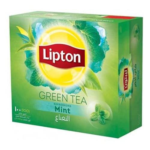 Lipton Green Tea Refreshing Mint 100 Tea Bags, 150 Gram