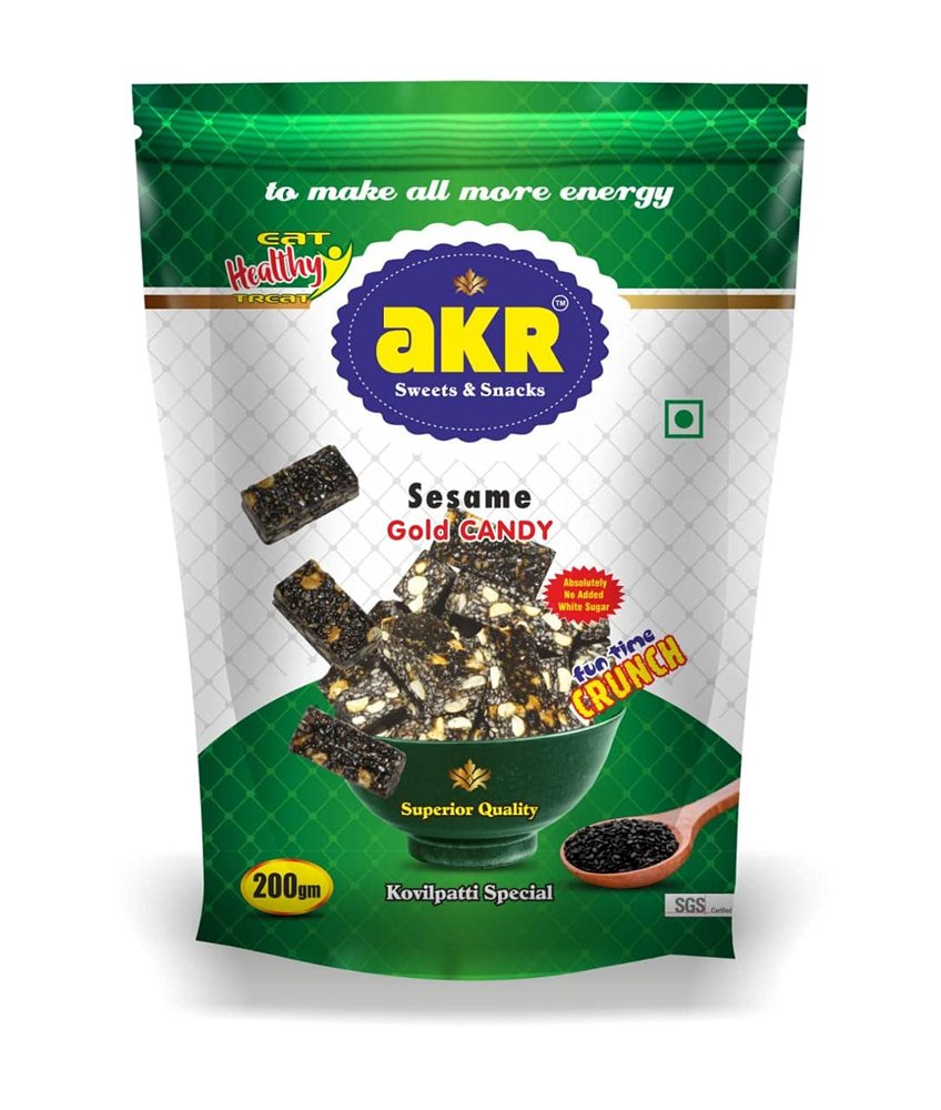 AKR - Sesame Candy Gold - Pack of 4x 200g (800g)