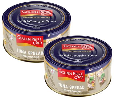Golden Prize Tuna Spread in Mayonnaise, 185g(Pack of 2)