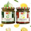 Add me Dry Mango Pickle, sukha North Indian aam ka achar 150gm and Sweet Lemon Pickle, khatta meetha nimbu ka achar 200gm Combo Gift Pack Glass Jar view 1