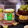 Add me Seed less Dry Amla Murabba Without Syrup Immunity boosters & Lemon Pickle Khatta Meetha Nimbu Sweet and Sour Without Oil Lime Pickle Nimbu Ka Achar 300gm each homemade Recipe & Taste combo gift pack Glass Jar view 3