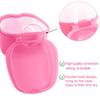 Keedolla Denture Cleaning Case Orthodontic Dental Retainer Container,Denture Holder Case Retainer Soaking Cups for Travel, Camping, Office - Pink view 3