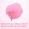 Keedolla Denture Cleaning Case Orthodontic Dental Retainer Container,Denture Holder Case Retainer Soaking Cups for Travel, Camping, Office - Pink view 4