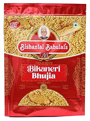 BISHANLAL BABULAL'S Bikaneri Bhujia asli Bikaneri Swad 500 gm (Pack of 1)