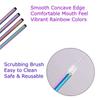 Fancyku Stainless Steel Straws for Drinking with Brushes 4 Bent + 1 Brushes Set of 5 (Rainbow Colour) view 3