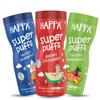 Happa Vanilla Blueberry and Carrot Beetroot and Apple Cinnamom Baby Puffs | Melt-in-the-Mouth Finger Food for Babies | Supports Self-Feeding & Baby-Led Weaning | No Artificial Flavours or Colours | Stage 2 (8 Months+) | Pack of 3 (40g Each) view 1