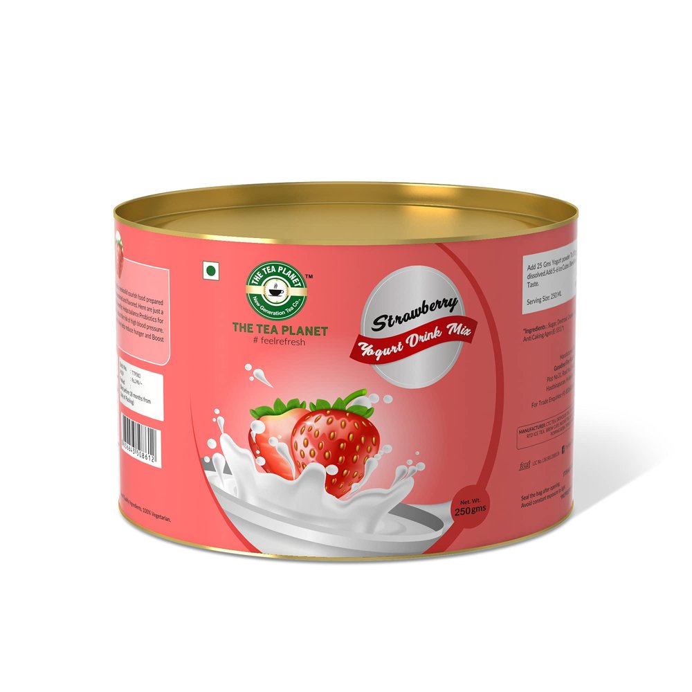 The Tea Planet Strawberry Yogurt Lassi Premix Powder - 250 gm