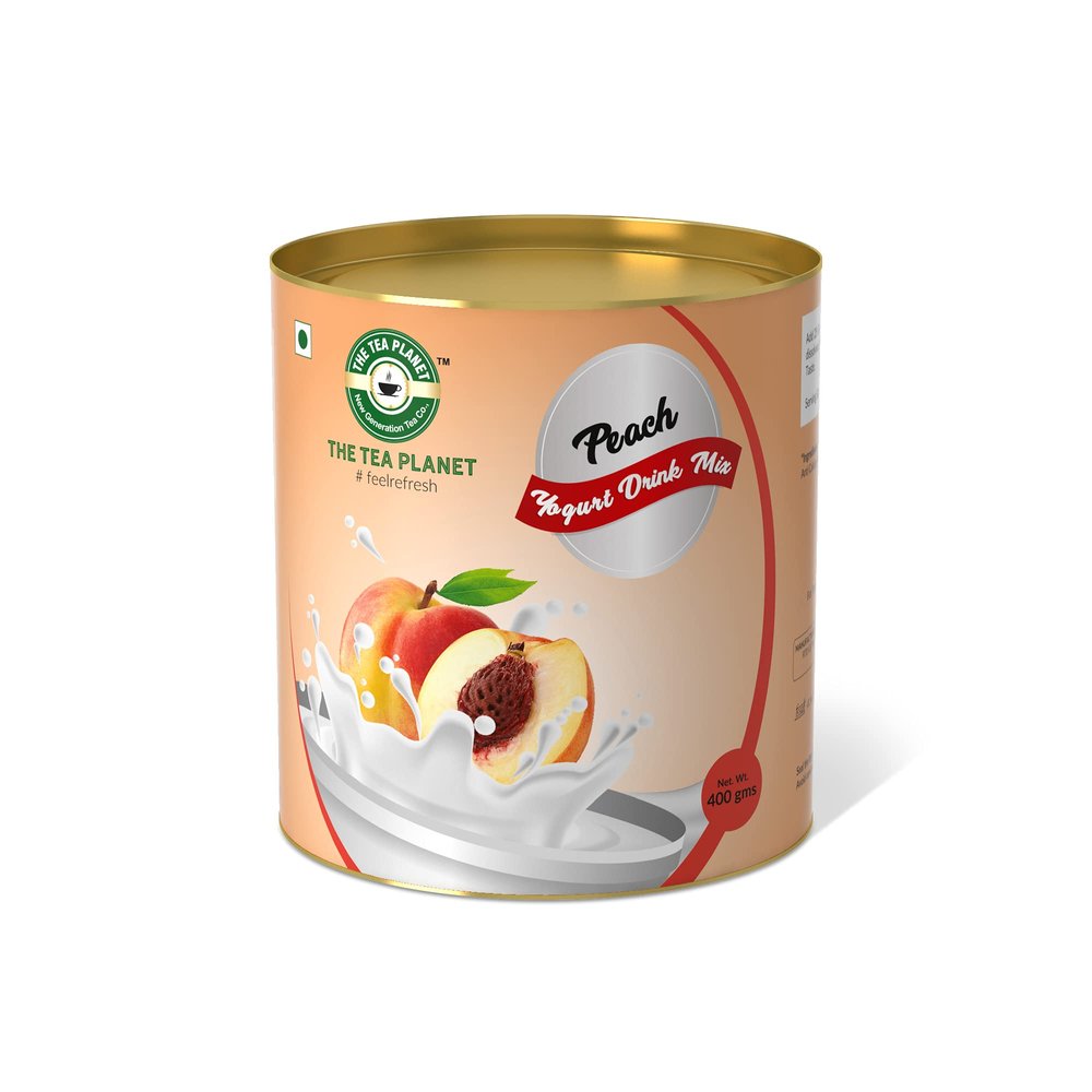 The Tea Planet Peach Yogurt Lassi Premix Powder - 400gm