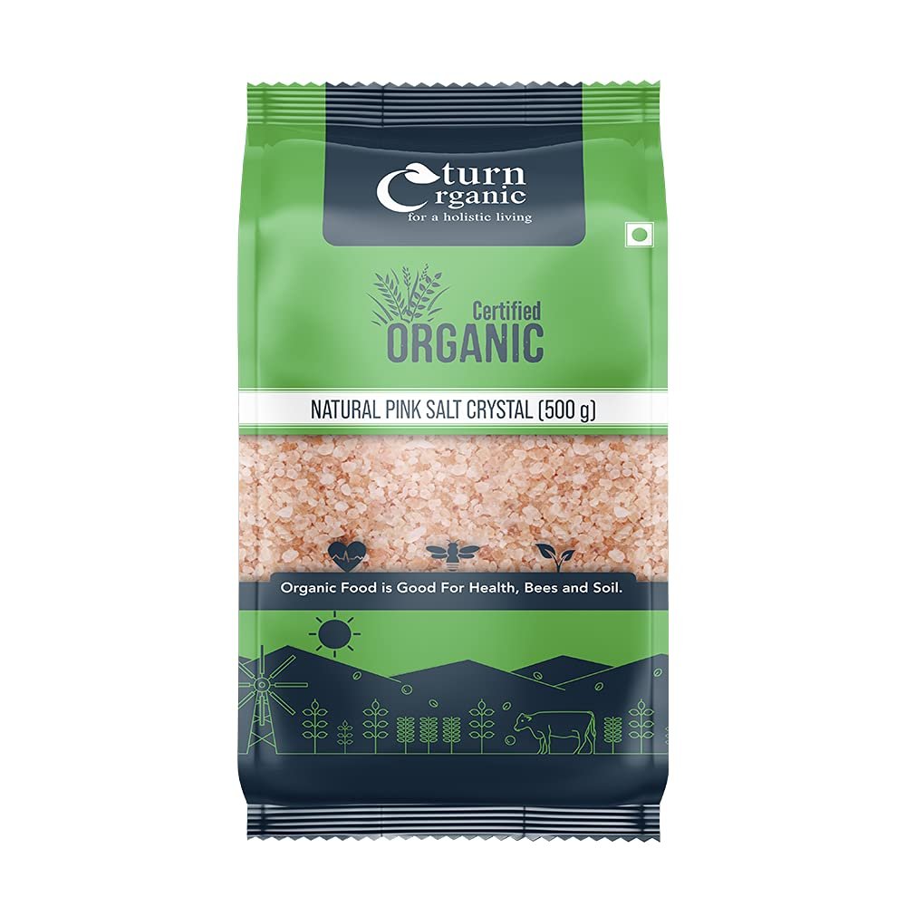 Turn Organic Pink Salt Crystals, 500g (pack of 3)