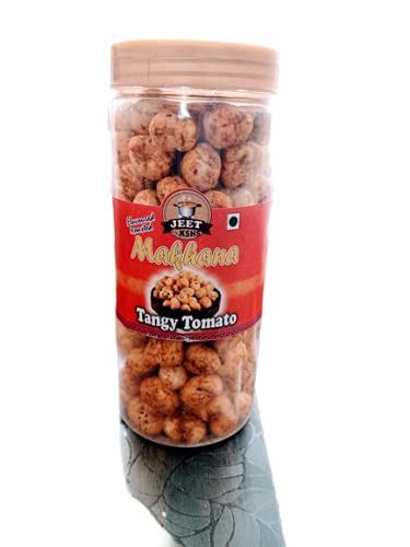 JEET by KSHS SuperPops, Healthy Makhane Snacks, Olive Oil Roasted Fox Nuts, Diet Food Gluten Free, Vegan Snacks, Foodyoga, Tangy Tomato Flavour 100Grams