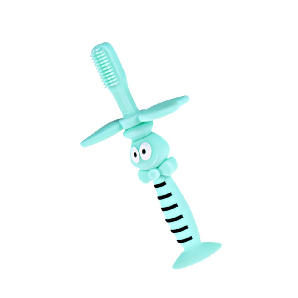 ARTIBETTER Baby Toothbrush Soft Bristle Training Toothbrush Silicone Toothbrush with Suction Base for Kids Toddler Baby Infant