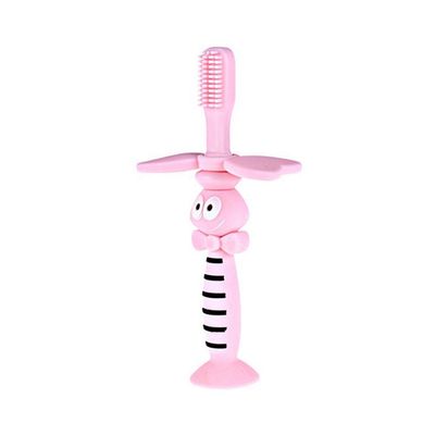 ARTIBETTER Baby Toothbrush Soft Bristle Training Toothbrush Silicone Toothbrush with Suction Base for Kids Toddler Baby Infant