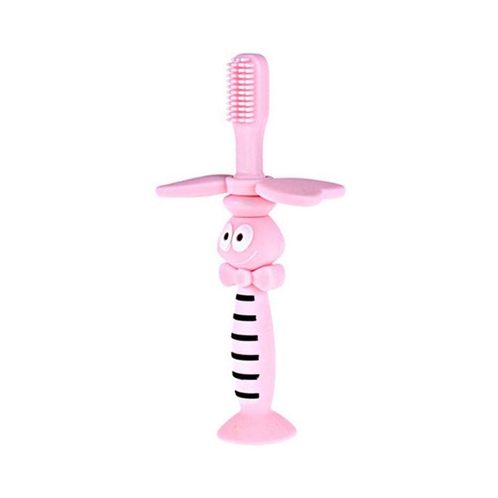 ARTIBETTER Baby Toothbrush Soft Bristle Training Toothbrush Silicone Toothbrush with Suction Base for Kids Toddler Baby Infant