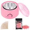 Plenteous Hot Wax Heater Kit Hair Removal Hard Wax Beans 100g Strips Full Body Brazilian Waxing Face Eyebrow Legs Bikini Paraffin Wax Warmer Professional Wax Kit for Women Men (Multi color) view 1