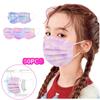 Kids Face_Mask Disposable 50 PC Colorful Mask for Boys GirlsCutePrinted Paper Masks 3Ply Earloop FaceCover Protection outdoor (05-50PCS) view 4