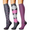 CHARMKING Compression Socks for Women & Men Circulation (3 Pairs) 15-20 mmHg is Best Athletic for Running, Flight Travel, Support, Cycling, Pregnant - Boost Performance, Durability (L/XL,Multi 41) view 1
