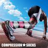 CHARMKING Compression Socks for Women & Men Circulation (3 Pairs) 15-20 mmHg is Best Athletic for Running, Flight Travel, Support, Cycling, Pregnant - Boost Performance, Durability (L/XL,Multi 41) view 2