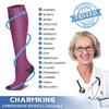CHARMKING Compression Socks for Women & Men Circulation (3 Pairs) 15-20 mmHg is Best Athletic for Running, Flight Travel, Support, Cycling, Pregnant - Boost Performance, Durability (L/XL,Multi 41) view 4