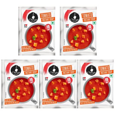 Ching's Instant Tomato Soup Crouton 16gm, (Pack of 5)