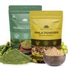 SAPTAMVEDA 100% Organic Moringa Powder and Organic Amla Powder (150 gms + 150 gms) - Superfood Combo Pack Of 2-300gms | Indian Gooseberry Powder| Rich In Vitamin C view 1