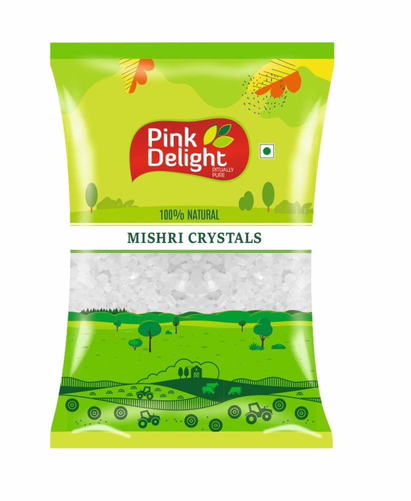 Pink Delight Organic Diamond Sugar Crystal (Mishri Dana), 800 Gm