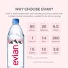 Evian Natural Spring Water, Naturally Filtered Spring Water in Large Bottles, (1 Litre x 12 Units) view 3