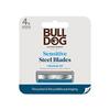 Bulldog Mens Skincare and Grooming Sensitive Skin Razor Blades Refills for Men, 4 Count view 1