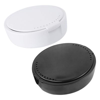 HEALLILY 2pcs Denture Case Denture Bath Box False Teeth Storage Box Container Holder for Travel Retainer Cleaning