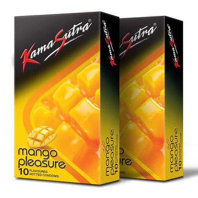 KamaSutra Mango Flavored Condoms for Men 20 Count