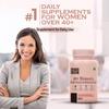 SheNeed Women 40+ Womens Multivitamins & Multiminerals With 25+ Nutrients For Daily Nutrition, Eye, Heart, Brain, Strong Bone & Menopause With Iron, Calcium, Vegan  60 Tablets view 4