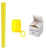 ANAB GI Reusable Silicone Straw for Drinking, Openable and Washable Design, Flexible Collapsible Straw, Easy to Clean, No Cleaning Brush Required Carry with Yellow Case openable, 2.08 Ounce view 1