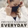 GreatDio Black Disposable Face Mask | Protective 3-Layer Breathable Comfortable Nose/Mouth Coverings for Home & Office | Elastic Ear Loop 3-Layer Safety Shield for Adults/Kids | Pack of 100 view 3