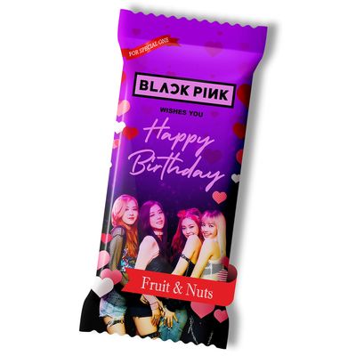 Katha Chocolates Blackpink K-Pop, Birthday Chocolate Large Bar For Sister, Girlfriend, Wife, Niece, Mother (Fruit & Nut, 100 Gm)