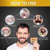 Black Beard Dye for Men Coloring Black Hair Beard Instant Mustache Darkening Sideburns Beard Color Shampoo Enhance Beard Facial Hair Grooming Beard (10Pack) (Black) view 3