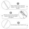 1 Set 7Pcs Ear Picks Ear Cleansing Tools Ear Curettes Earwax Spoons (Silver) Useful Acessories view 2