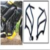 Meenu Arts Heavy Guage NS 200 Leg Guard with Frame Sliders (Black) view 3