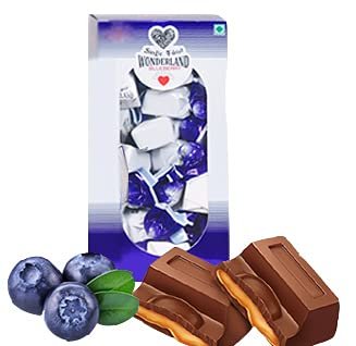 GODKA Wonderland Center Filled Milk Chocolate With Blueberry Flavor | Center Filled Chocolate Box (35 Pcs, 400 Gm)