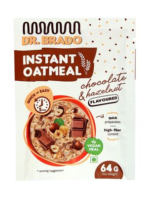 Frubert High Fibre Instant Oatmeal- Chocolate & Hazelnut- 256gm- Pack of 4