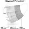 ibulet Surgical mask pack of 100 pieces Disposable Masks 3 ply layer with nose clip Use and Throw Masks Pack of 100 Pcs view 3