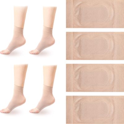 2 Pairs Achilles Protection Sleeve Achilles Tendon Heel Protector Achilles Heel Sleeve for Bursitis Tendonitis Tenderness Cushion and Protection of Haglunds Bump (Simple Style)