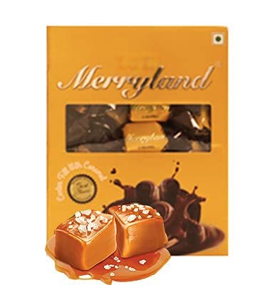 GODKA Merryland Chocolate Box - Center Filled With Caremal Flavour Chocolate (60 Pcs In Box) ,900 Gm