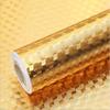 COSKIRA Self-Adhesive Kitchen Aluminum Foil Kitchen Backsplash Stickers Wallpaper, Waterproof Oil Proof Aluminum Foil Sticker Self-Adhesive Wallpaper Kitchen Stove Wall Stickers Gold -2M view 2