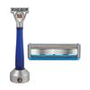 Bulldog Mens Skincare and Grooming Sensitive Recycled Glass Handle Razor with Razor Stand view 2